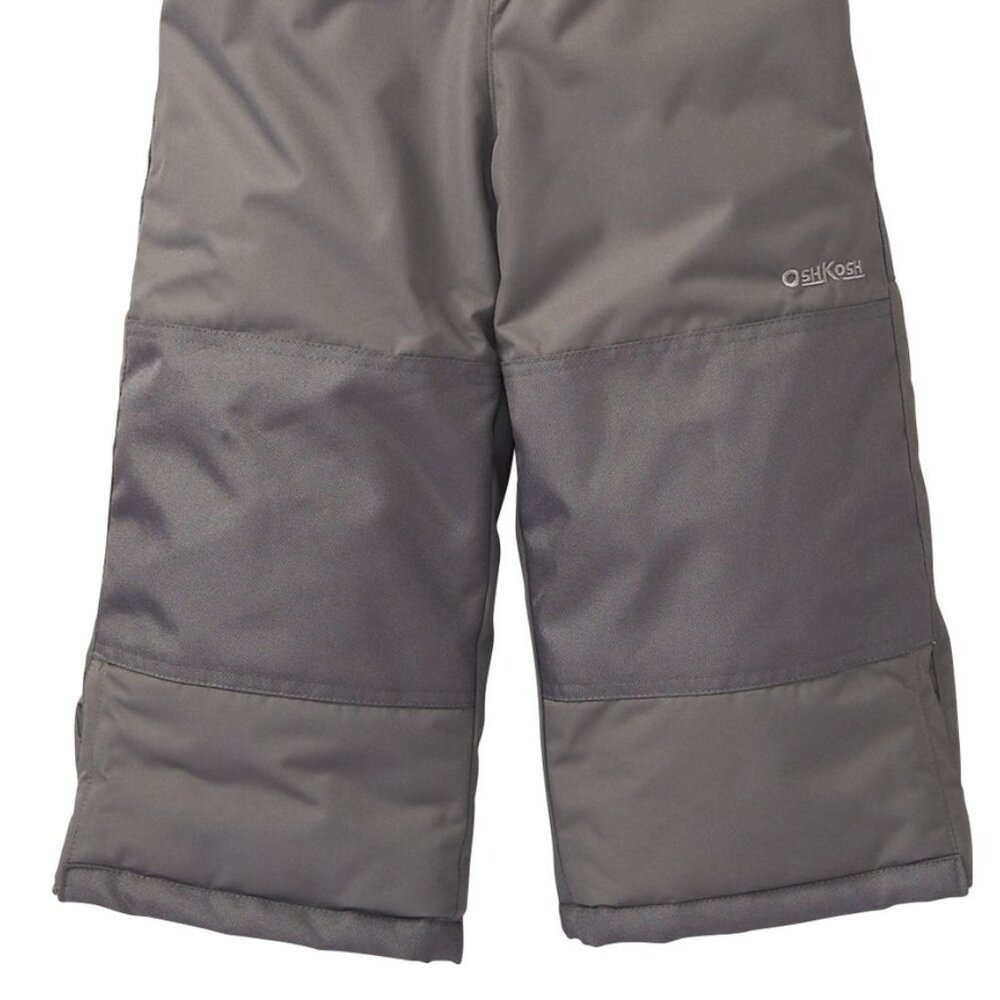 NWT Oshkosh B'gosh Baby Boys Girls Snowsuit Pants/Bib - Gray 4T - Picture 3 of 5